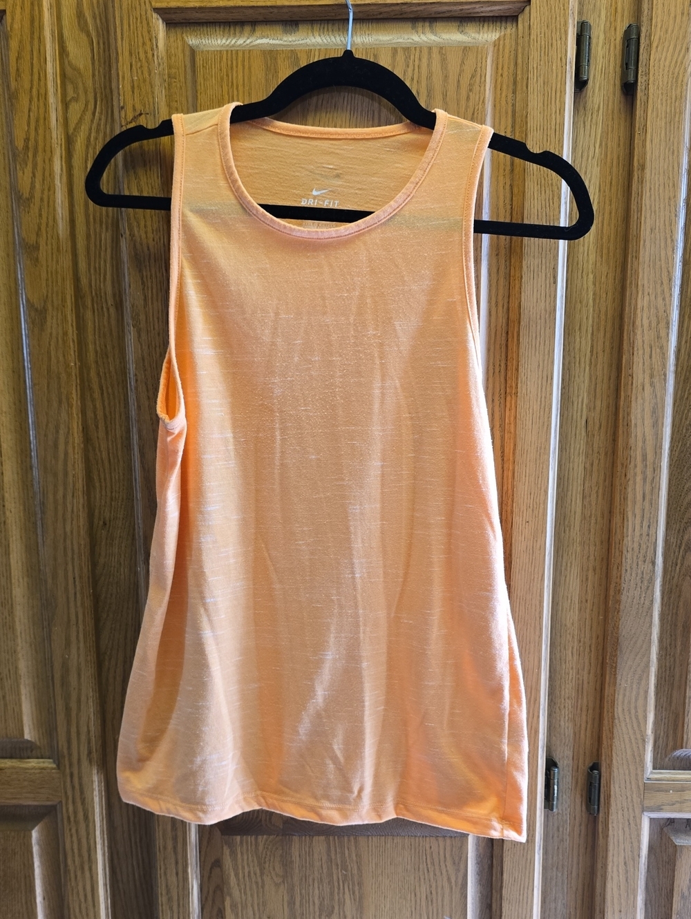 Nike Dri-fit Tangerine-Orange Heather Womens Tank, Small